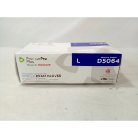 PremierPro Plus Powered by Honeywell Nitrile Exam Gloves, Large Size, 200/Box