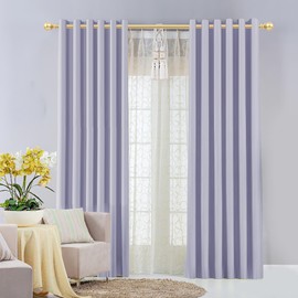 YAJUXIU 1 Inch Gold Curtain Rods for Windows 72 to 144 Inch - Adjustable Drapery Rods with Exquisite Finial for Living Room, Bedroom, Kitchen, Outdoor Patio (Gold,32-144")