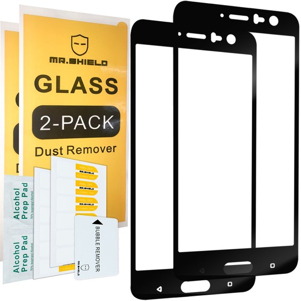 Mr.Shield [2-PACK] Designed For HTC U11 [Tempered Glass] [Full Cover]
