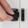 INIRET 3 Packs Black Rotating Bolt Latch,Enhanced Security for Doors,