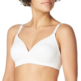 Warner's Women's Blissful Benefits Super Soft Wireless Lightly Lined Comfort Bra RM1691W, White, 38C