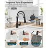 HOIGY 3 Modes Bronze Kitchen Faucet with Pull Down Sprayer,