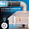 Hon&Guan 100mm Duct Connector with Backdraught Shutter 4 Inch Ducting