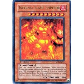 Yu-Gi-Oh! - Infernal Flame Emperor (SD3-EN001) - Structure Deck 3: Blaze of Destruction - Unlimited Edition - Ultra Rare