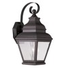 Livex Lighting 2601-07 Exeter 1-Light Outdoor Wall Lantern, Bronze