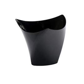 Elegant MiniWare Black Triangular Cup - Pack of 12 | Black Plastic Party & Dinnerware Essential - Perfect for Celebrations, Gatherings, & Everyday Use