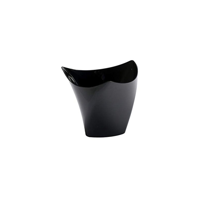 Elegant MiniWare Black Triangular Cup - Pack of 12 |