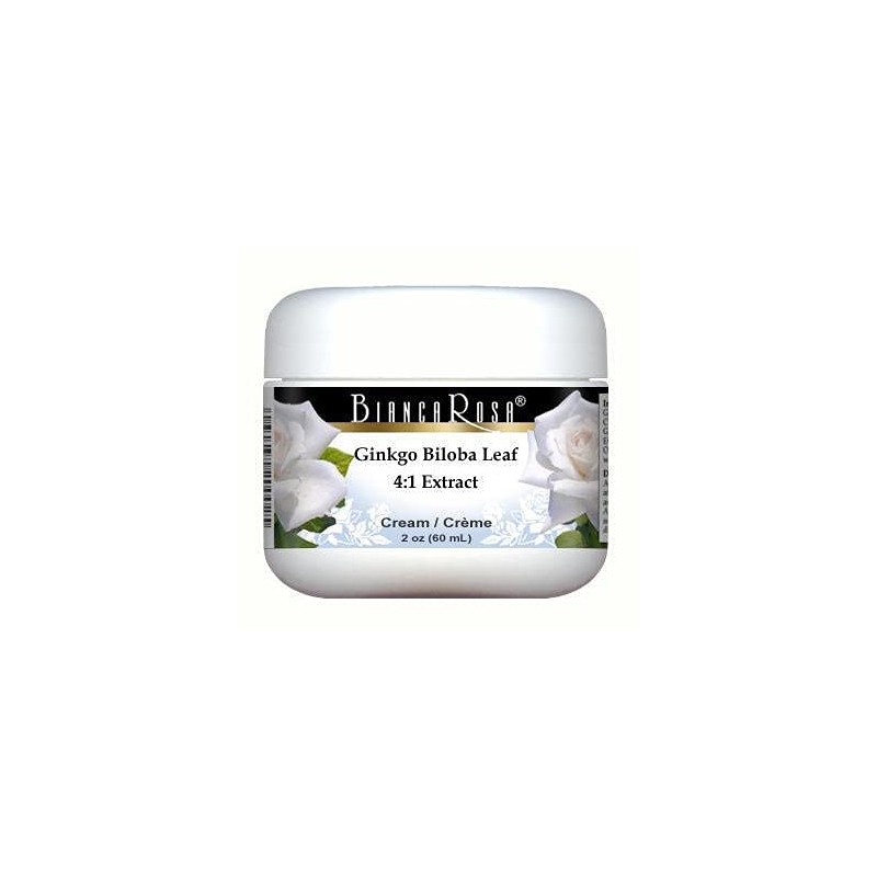 Extra Strength Ginkgo Biloba Leaf 4:1 Extract Cream (2 oz,