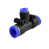 sourcingmap Air Pneumatic Tee Adapters 10mm to 6mm One Touch