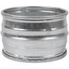 4" Inch Galvanized Metal Vent Duct Connector - Round Extension