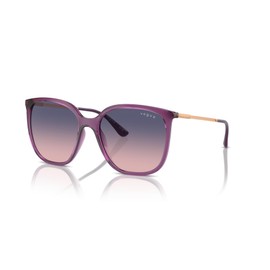 Vogue Eyewear VO5564S Sunglasses, Transparent Violet/Pink Gradient Blue, 54 mm