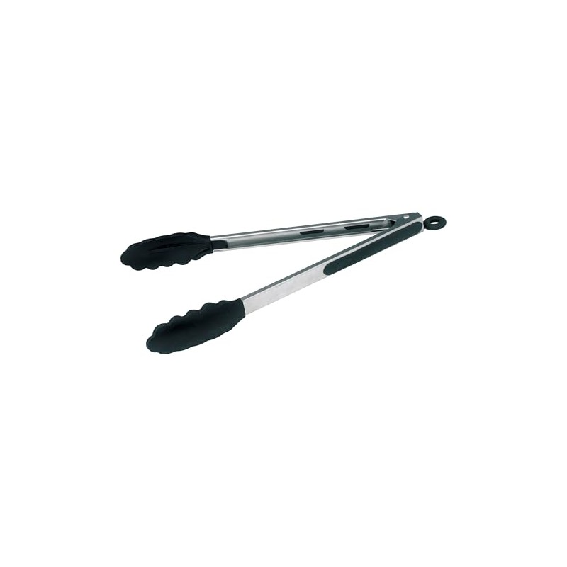 Winco 12" Heavy-Duty Stainless Steel Utility Tongs Silicone Grips and