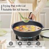 Vinchef New Handle Update 11In/5Qt Aluminum Nonstick Deep Frying Pan