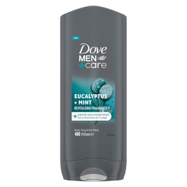 Dove Men+Care Jabón Líquido Corporal Eucalipto para hombre, mantiene tu piel hidratada con protección contra la irritación, la resequedad y el mal olor 400 ml