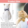Duuclume Handcrafted Ceramic Cat Urn for Ashes,Cat Statue Funeral Memorial