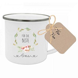 Manufaktur Liebevoll Mugs with [German Language] Printed Sayings and Gift Tags for Many Occasions / Gift Idea for Birthdays, Thank You and Christmas