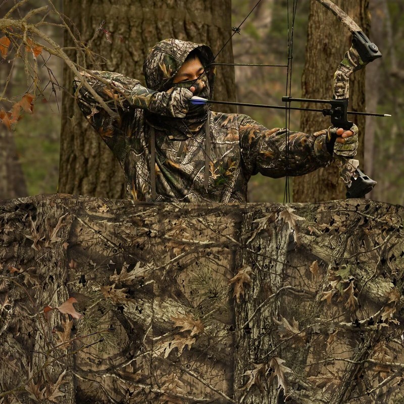 LOOGU Camo Netting, Camouflage Net Blinds Great for Sunshade Camping