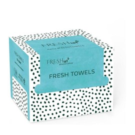 Freshist 프레시스트 프레시 타월 일회용 페이스 타월, 메이크업 제거 & 드라이 물티슈, 50Ct, 1팩 Freshest Fresh Towel Disposable Face Towel, Makeup Remover & Dry Wipes, 50 Ct, 1 Pack [Blue]