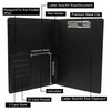 GraduatePro Leather Business Padfolio Notebook with Letter Size Clipboard, A4