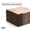 The Boxery 12"x12"x12" Brown/Kraft Corrugated Cardboard Shipping Boxes 25-Pack |
