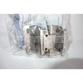 Style Selections 2 Style Selection Self-Closing 1/2 inch Overlay Cabinet Hinge Satin Nickel 2-1/4