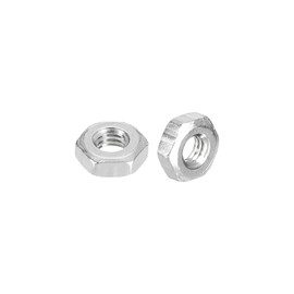 METALLIXITY Hex Nuts (M3x0.5mm) 200Pcs, 304 Stainless Steel Metric Coarse Thread Hexagon Nut Hardware - for DIY Home Repair Machinery, Silver