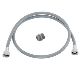 SPARES2GO Straight End Cold Water Fill Inlet Hose Extension for Hotpoint Dishwasher (1.5M)