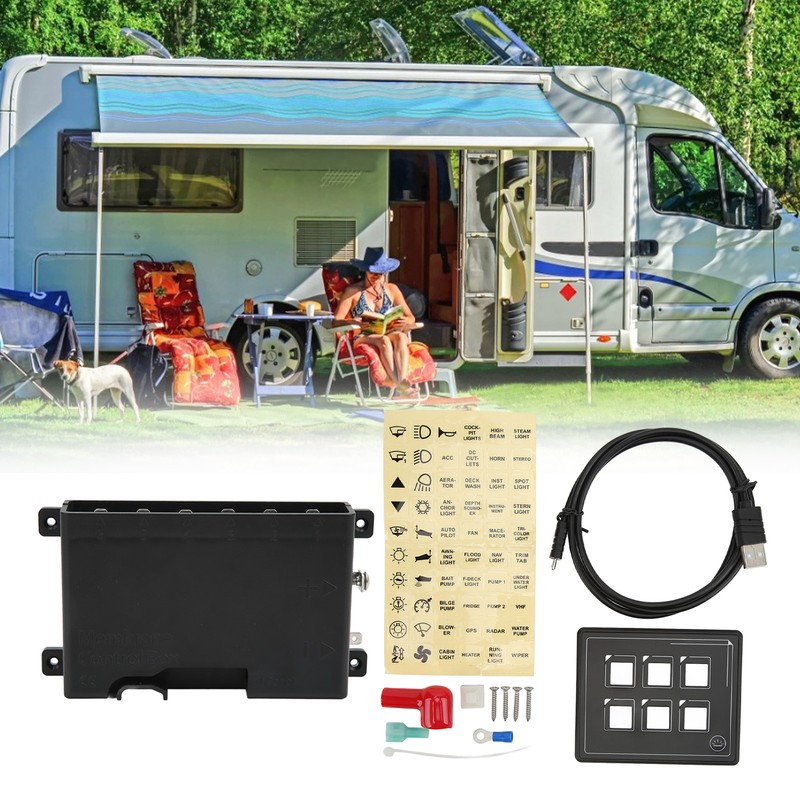 6P Switch Panel Bluetooth APP Control IP66 Waterproof Backlight M4