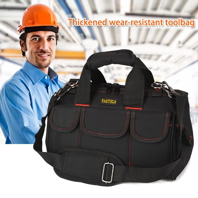 FASTECH 20-inch Heavy Duty Tool Bag with Wide Mouth for