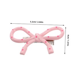 SHOWERORO Elegant Pink Bow Hairpin French Style Bow Hair Clip for Hair Adornment for Special Occasions