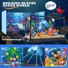 Fish Tank Building Block, Lighting Aquarium Building Sets for Adults