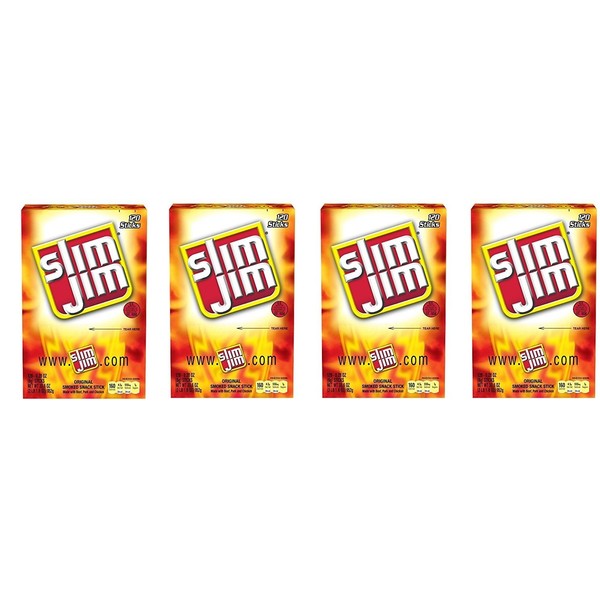 Slim Jim CePocT Original Snack Sticks, 0.28 Ounce, 120 Count, 4 Pack