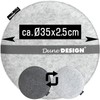 DuneDesign 25mm thick round Felt Cushion for chairs Ø 35cm