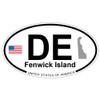 US Decal, Inc. Fenwick Island, Delaware Oval Sticker