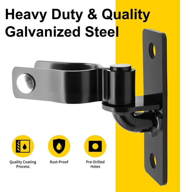 1-3/8" Chain Link Gate Hinges, Wall Mount Fence Gate Hinge