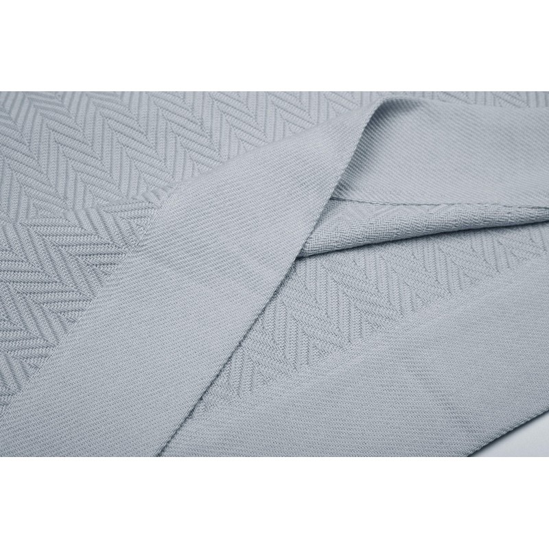 Threadmill Home Linen Herringbone Soft Breathable 100% Cotton Blanket Twin