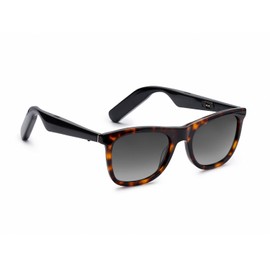 Nautica Dockside Smart Sunglasses for Men & Women - Wireless Smart Glasses with Open Ear Speakers and Microphone, Polarized UV400 Lenses - Black Gradient (Standard)