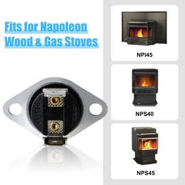 Adviace W690-0002 Thermostatic Sensor for GZ550-1KT GZ550 Blower Fan Kits, Thermodisc W690-0002 Replacement for Napoleon 1100 Wood Stove, W690-0002 Thermal Switch for Timberwolf EPI22 EPI 22