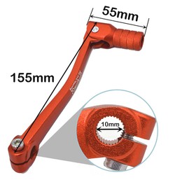 PPR PIT PRO RACING- CNC Aluminum Motorcycle Gear Shifter Lever, Foldable Pedal Shifter Fit for 50Cc 110Cc 250Cc Crf50 Xr50 Xr Crf Dirt Pit Monkey Bike Motorcycle ATV Quad Orange Orange