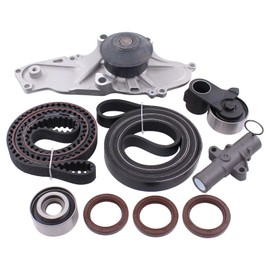 ApplianPar Timing Belt kit with Water Pump for Honda Accord 2003-17, Crosstour 2010-15, Odyssey 2005-17, Pilot 2005-15, for Acura MDX 2003-13, RDX 2013-18, TL 2004-14, TSX 2010-14, ZDX 2010-13