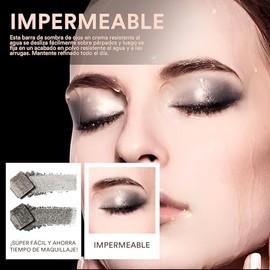 FUWEN 9 Colores Paletas de Sombras de Ojos, Sombra de Ojos Brillantes y Mate, Ahumadas Paletas de Sombras de Ojos, Aplicación Duradera y Sin Esfuerzo, Personalidad Audaz, para Halloween, Cosplay