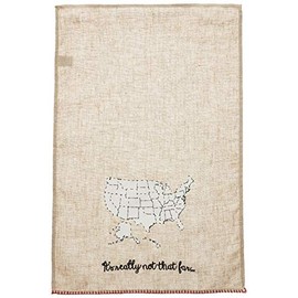 Mud Pie Not That Far Linen Towel