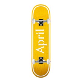 April Skateboard Assembly Og Logo Yellow 8.5" x 32.2" Complete