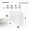 Vent Systems 100 mm Elbow 90 Degree Pipe Connector -