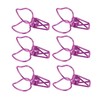 100pcs Binder Clips Cute Cartoon Peach Shape Metal Long Tail
