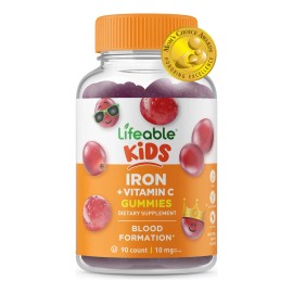 Hierro Natural Para Niños, Con Vitamina C, 10 Mg Suplement