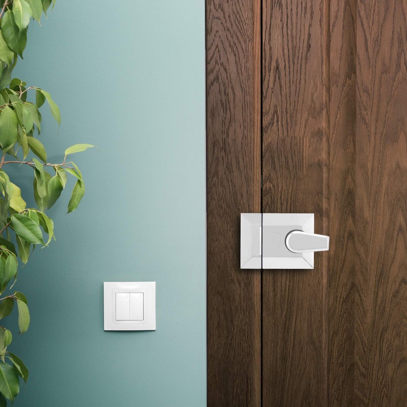 XFORT® Narrow Deadlocking Night Latch 40mm, Complete with Rim Cylinder