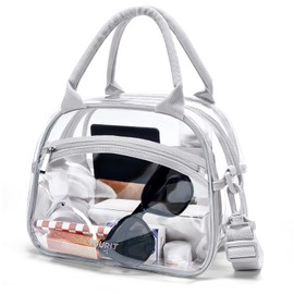 TOURIT Stadium Approved Clear Lunch Bag Transparent Bag with Adjustable Strap Clear Lunch Box for Women Men Work