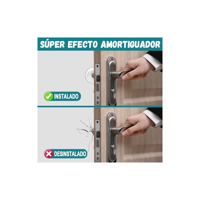 Tope para Puerta, 6 PCS Protector de Pared de Silicona,