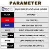 MKBKLLJY Car Speaker Cable to RCA Line Output 2 Channel